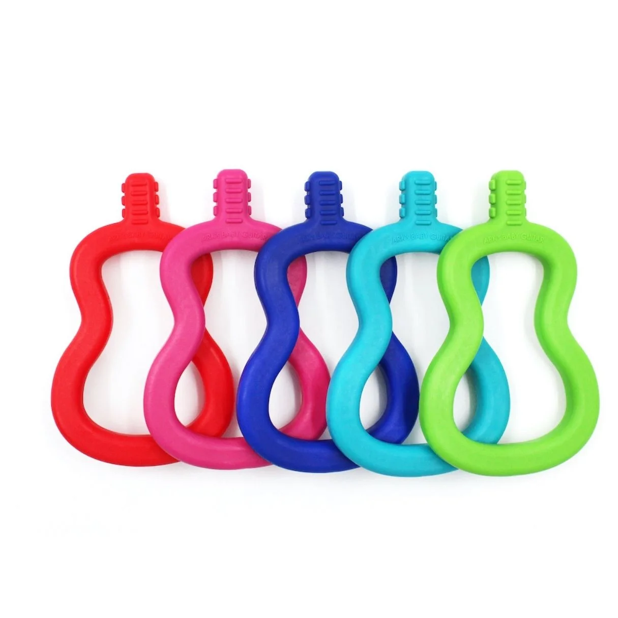ARK Baby Guitar – baby-safe silicone teether with easy-to-hold grip and textured surface to support early oral sensory development