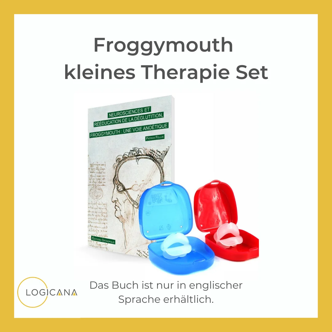 Logicana-Froggymouth®-swallowing device-nasal breathing-lip seal-atypical swallowing-tongue posture-short frenum