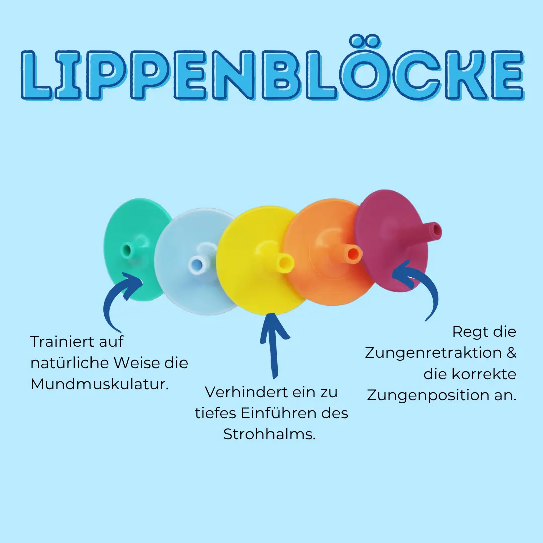 Logicana-Trinkzubehör-Lippenblöcke-Trinkhalmaufsatz-Zungenmuskulatur Logicana-Lip Blok-Trinkhalmaufsatz
