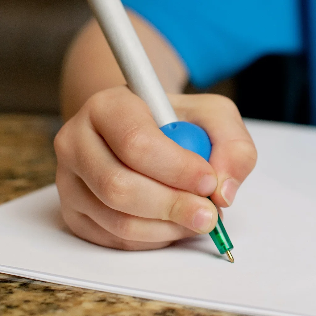 Logicana-pen holder-writing aid-writing grip-pen weights-fine motor skills-hand eye coordination