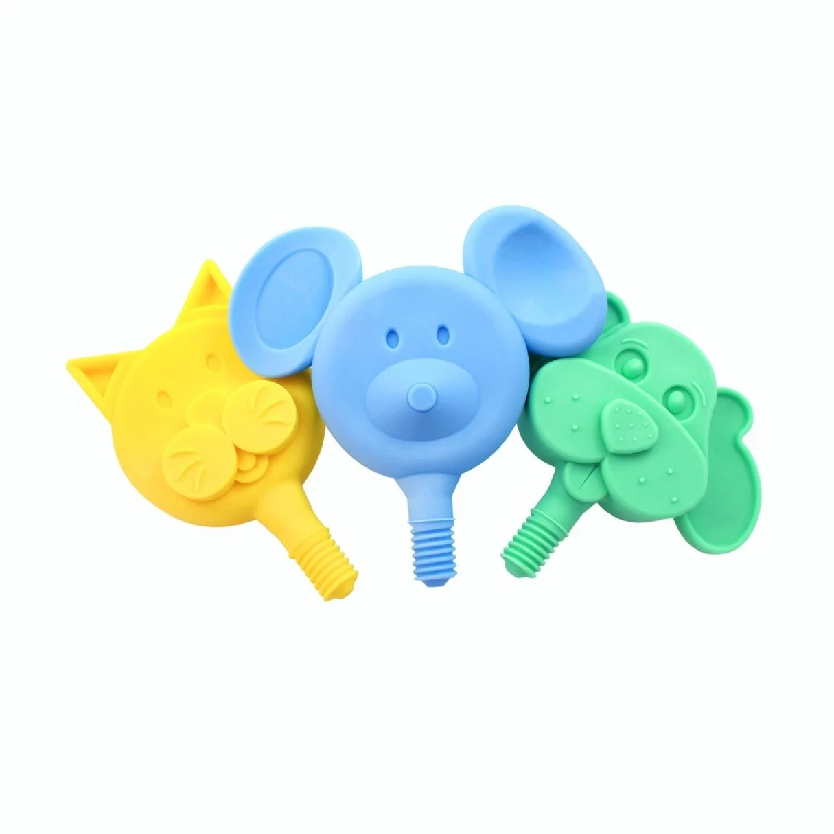 ARK Animal Tips – set of mouse, dog, and cat tips for the Z-Vibe®, designed to support jaw strength, lip closure, and playful oral sensory stimulation