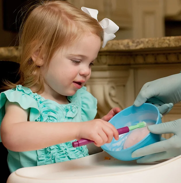 ARK Mini Tip – three textured surfaces: smooth, bumpy, and grooved for varied sensory input