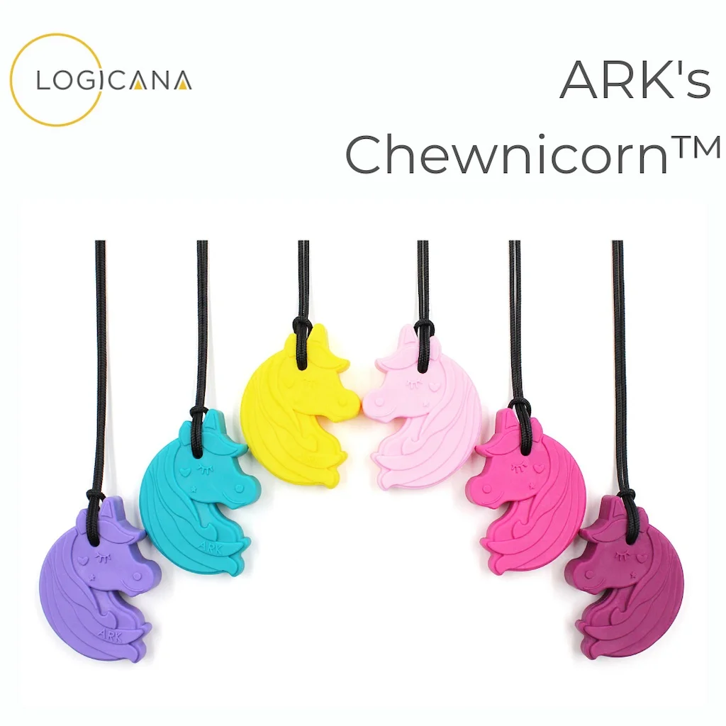 Logicana-chew necklace-self regulate-manage stress-chewing on fingernails 