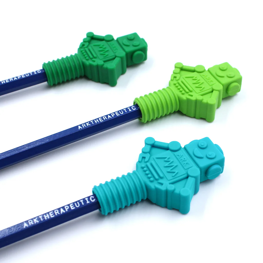 Logicana-chewable pencil topper-chewing on pencils-chewing on fingernails-tactile input