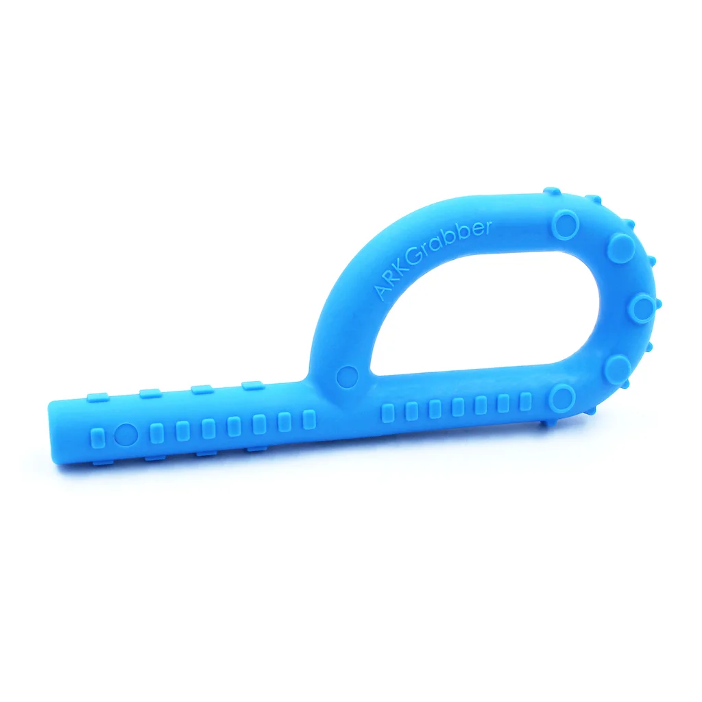 ARK Textured Grabber P Tube blue – XT medium firm hollow chew tool