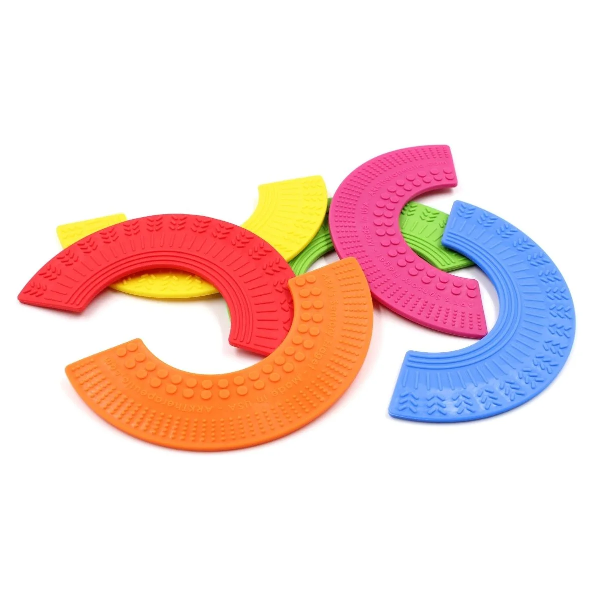 ARK Rainbow Fidget – colorful and textured fidget tool designed to support sensory input, stress relief, and focus in children