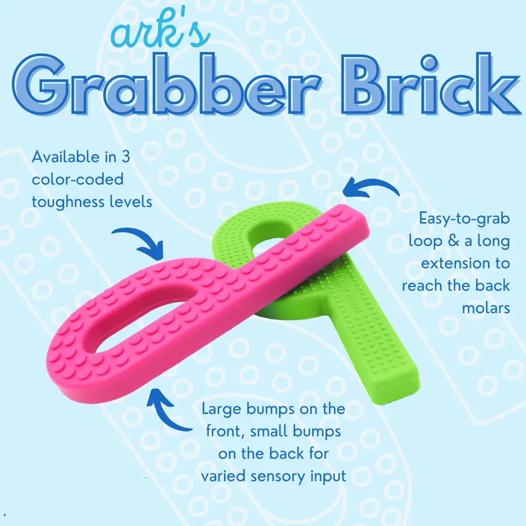 ARK Brick Grabber – not a toy, ages 3+, use under supervision and replace if worn