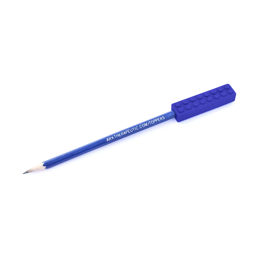 ARK Brick Stick pencil topper XXT firm – front view extra tough for very strong intense chewing