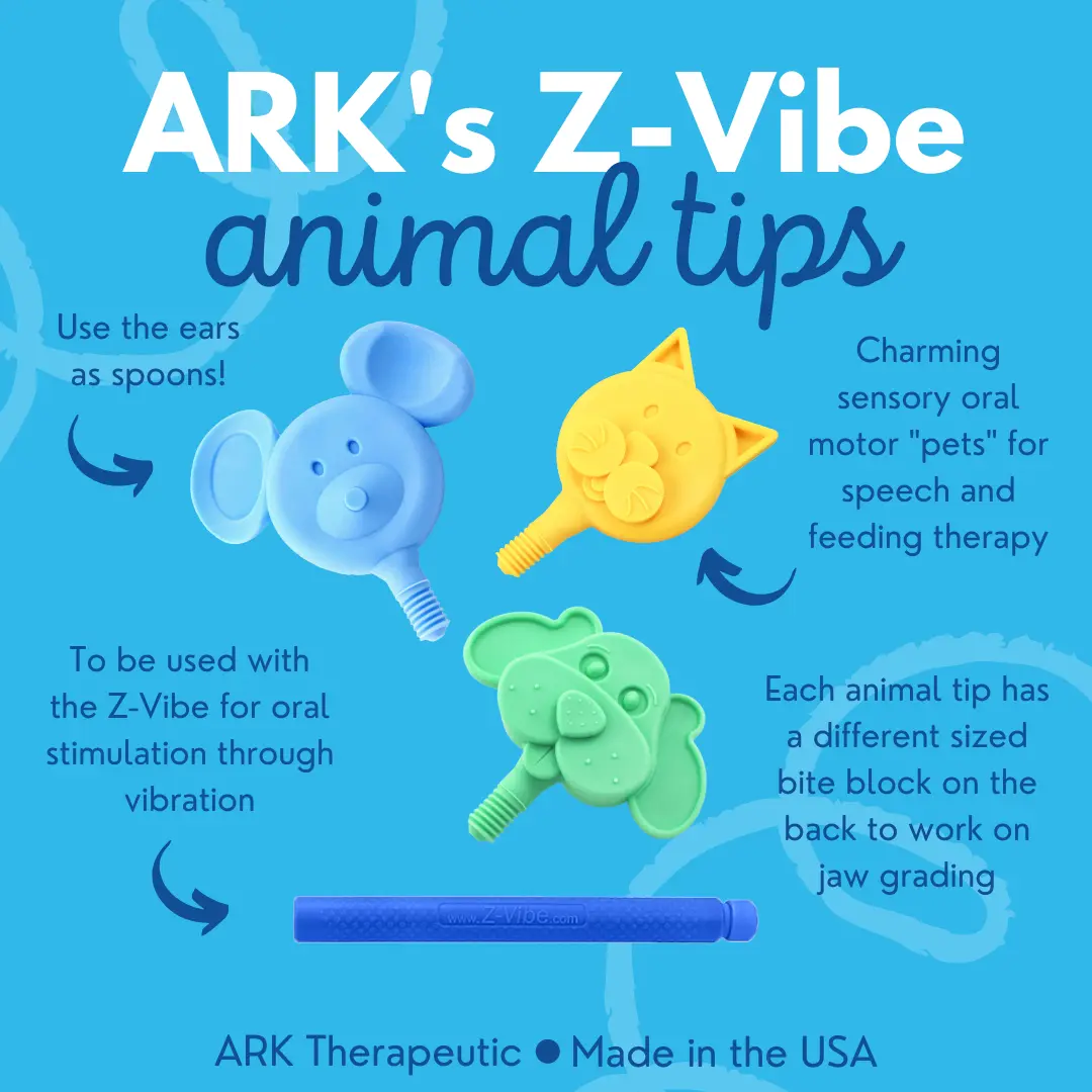 ARK Animal Tip  – fronview of therapy tool with t cat design