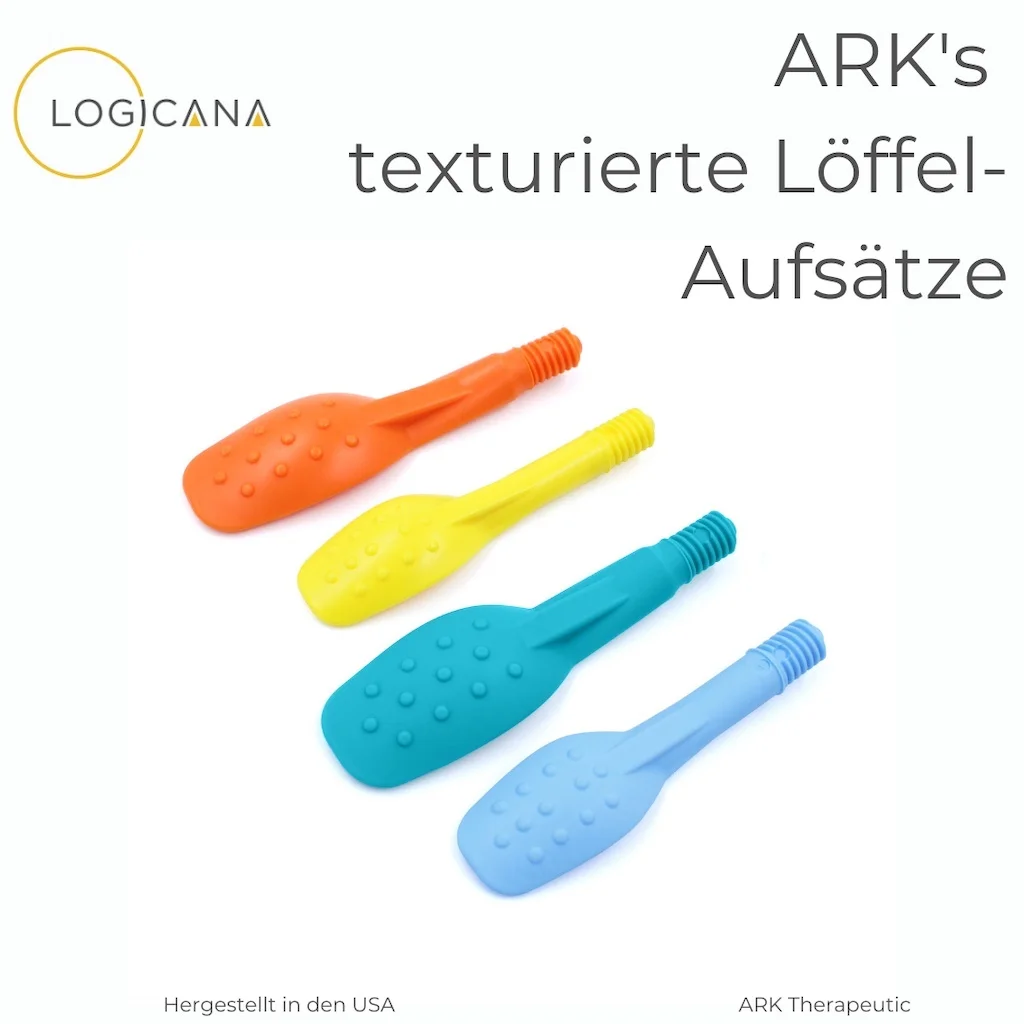 Logicana-ARK's texturierte Löffelaufsätze in verschiedenen Größen, Farben 