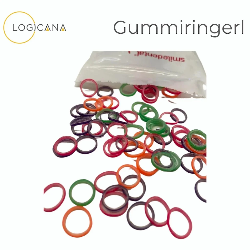 Logicana-MFT Gummiringerl-Elastics-Myo Ringerl-MFT Ringe-Garliner-Schlucktherapie