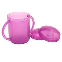 talktools recessed lid cup sturdy handles both hands midline independent drinking children adults speech therapy material