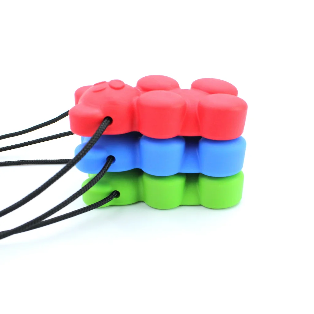 Logicana-chews-chewable necklace Logicana-ARK's Gummy Bear Chew Necklace-chewing-oral awareness-jaw strength-oral motor skills-sensory input