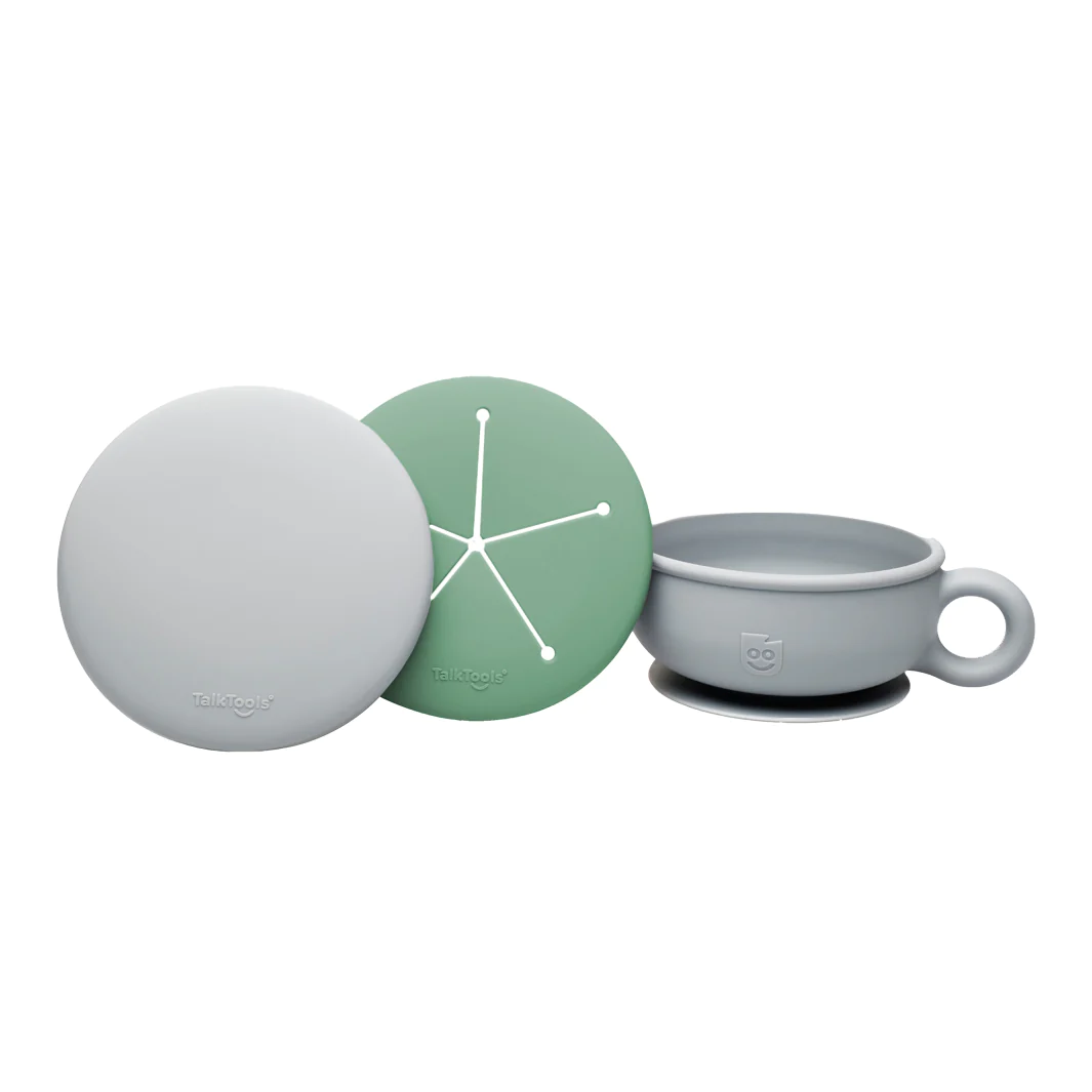 Logicana-TalkTools® Itsy Bowl™-baby led weaning Logicana-TalkTools® Itsy Bowl™-self feeding-fine motor skills-sensory regulation-food exploration-strong suctioned base