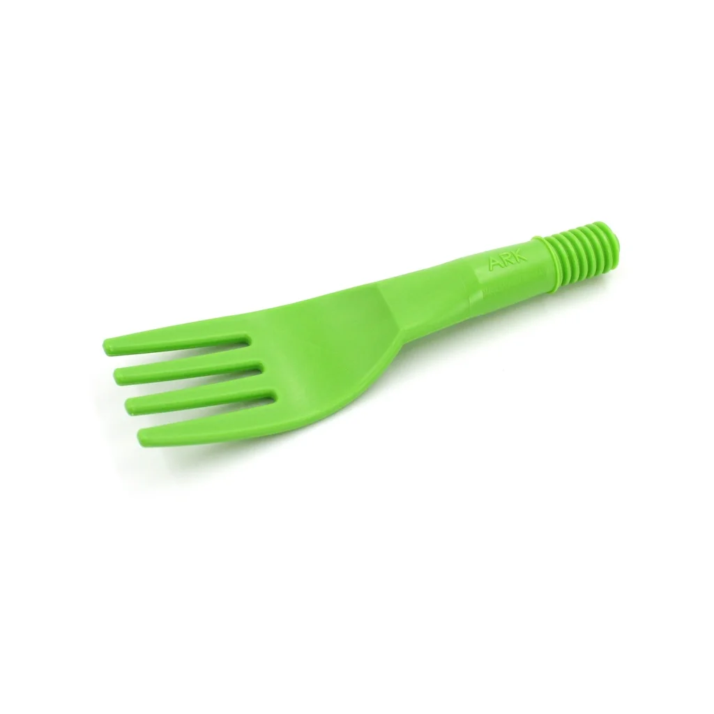 ARK Fork Tip textured – back view, fine textured areas for oral sensory input