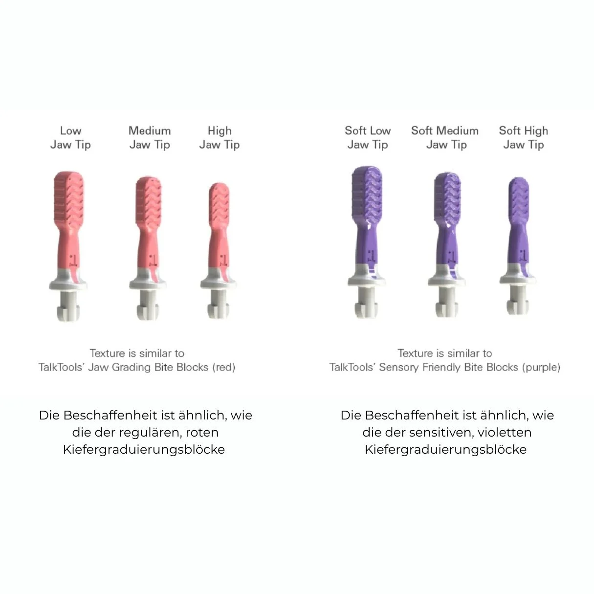 TalkTools® Sensi® – Soft Jaw Tip for gentle jaw activation TalkTools® Sensi® Soft Jaw Tip – Soft jaw stimulator for oral motor therapy