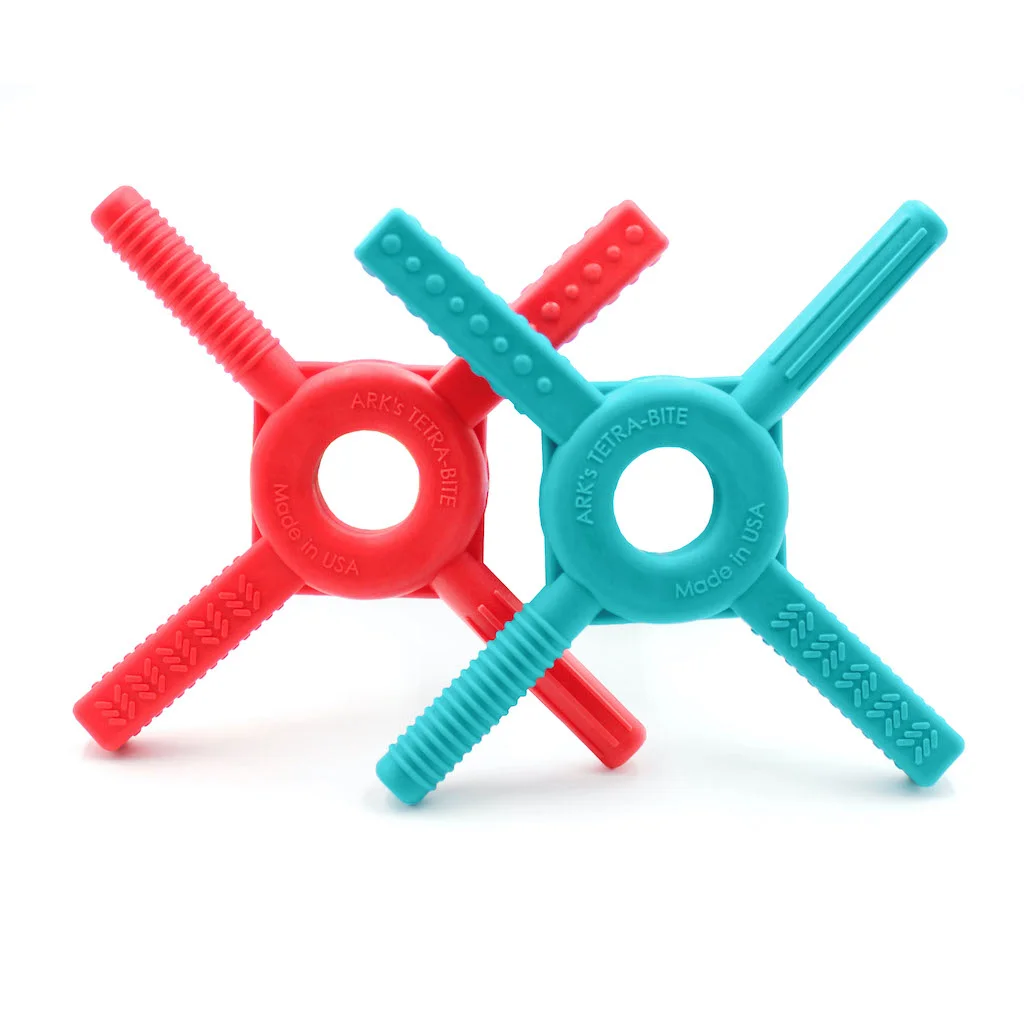 Logicana-ARK's TetraBite® Chewy Fidget-grasping toy Logicana-ARK's Tetra-Bite® Chewy Fidget-chews-oral motor chew-grasping toy