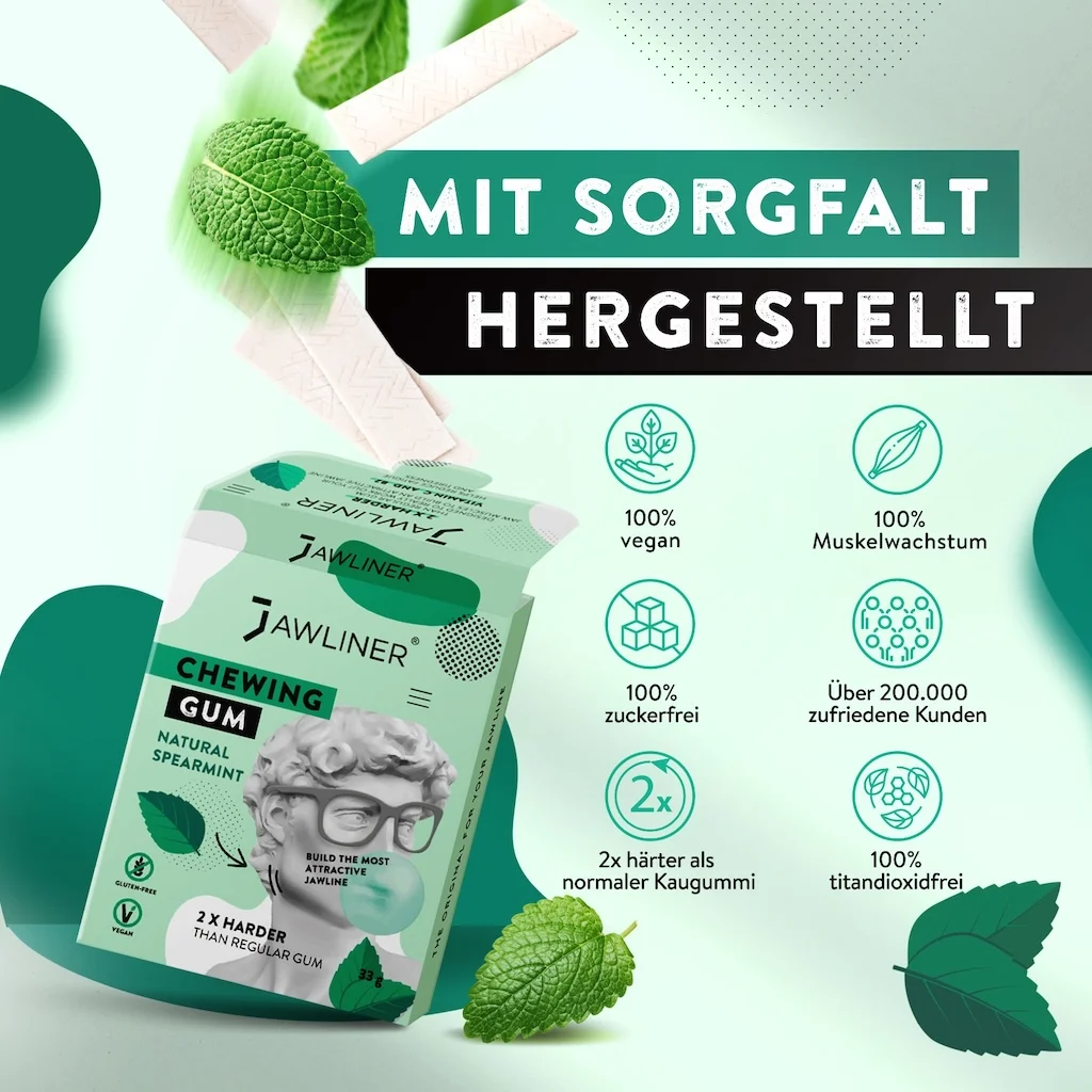 Logicana-Jawliner®-facial fitness Jawline-jawline trainer-jaw muscles-facial muscels-chewing gum-facial fitness