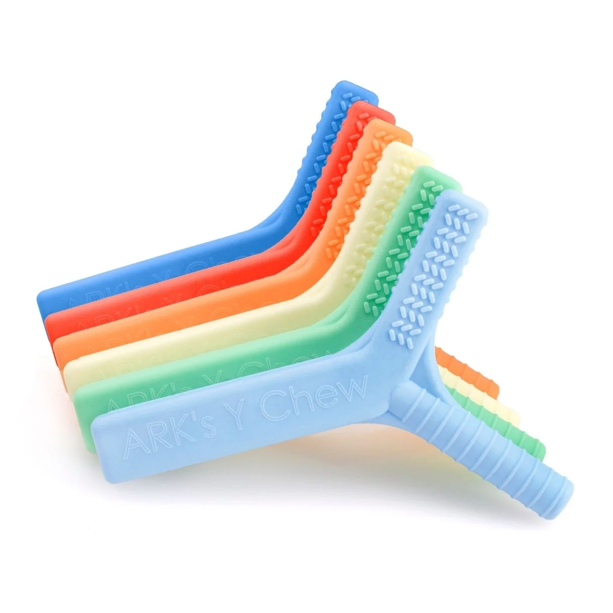 ARK Y-Chew® – Y-shaped silicone chew tool with three different extensions for oral motor stimulation of lips, tongue, and jaw – perfect for therapy and sensory input