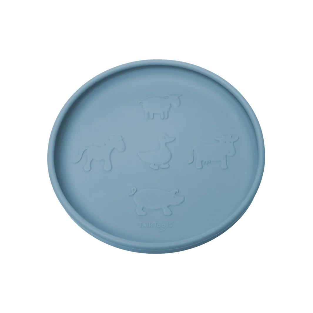 Logicana-TalkTools® Itsy Plate Lid™-fine motor skills Logicana-baby led weaning-self feeding-fine motor skills-sensory regulations-food exploration