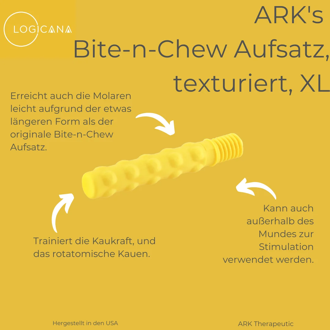 Logicana-Erklärung von ARK Bite-n-Chew Aufsätze texturiert