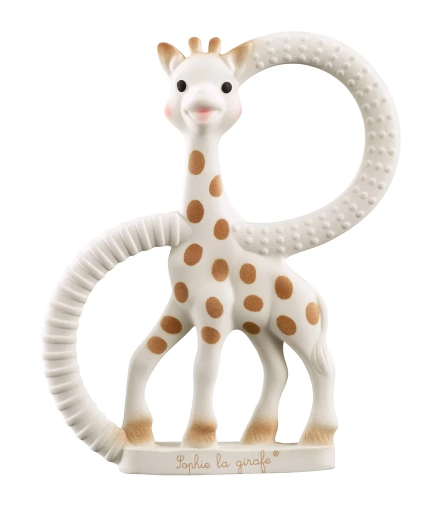 Sophie la girafe Teething Ring – natural relief for teething babies Sophie la girafe teething ring made from natural rubber for babies