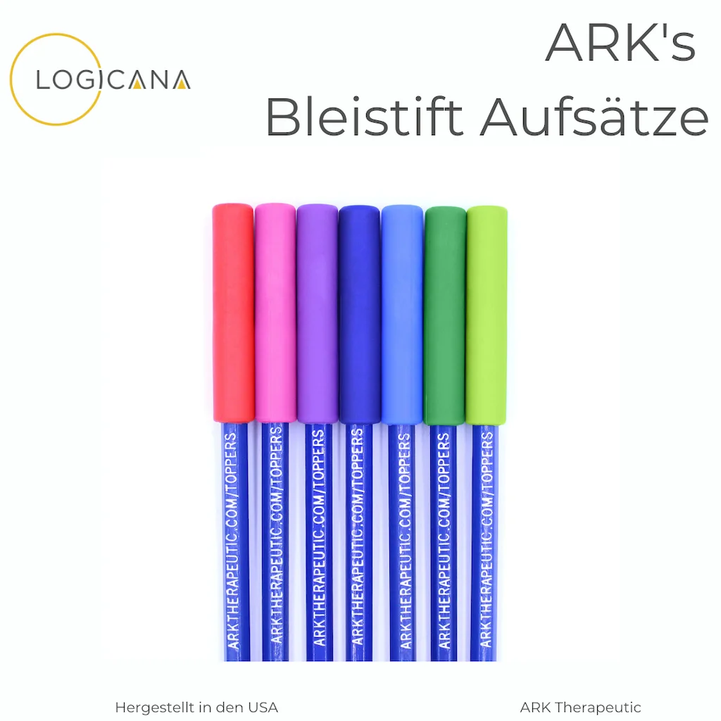 Logicana-ARK Bleistift Aufsatz-Kaukappe-Kaukappe fuer stifte-fingernägel beissen