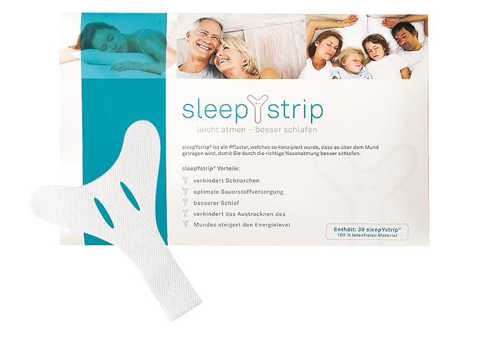 Sleepystrip-Mundpflaster Mundpflaster, hilft gegen schnarchen, nasenatmung-erholsamer Schlaf-optimale Sauerstoffversorgung