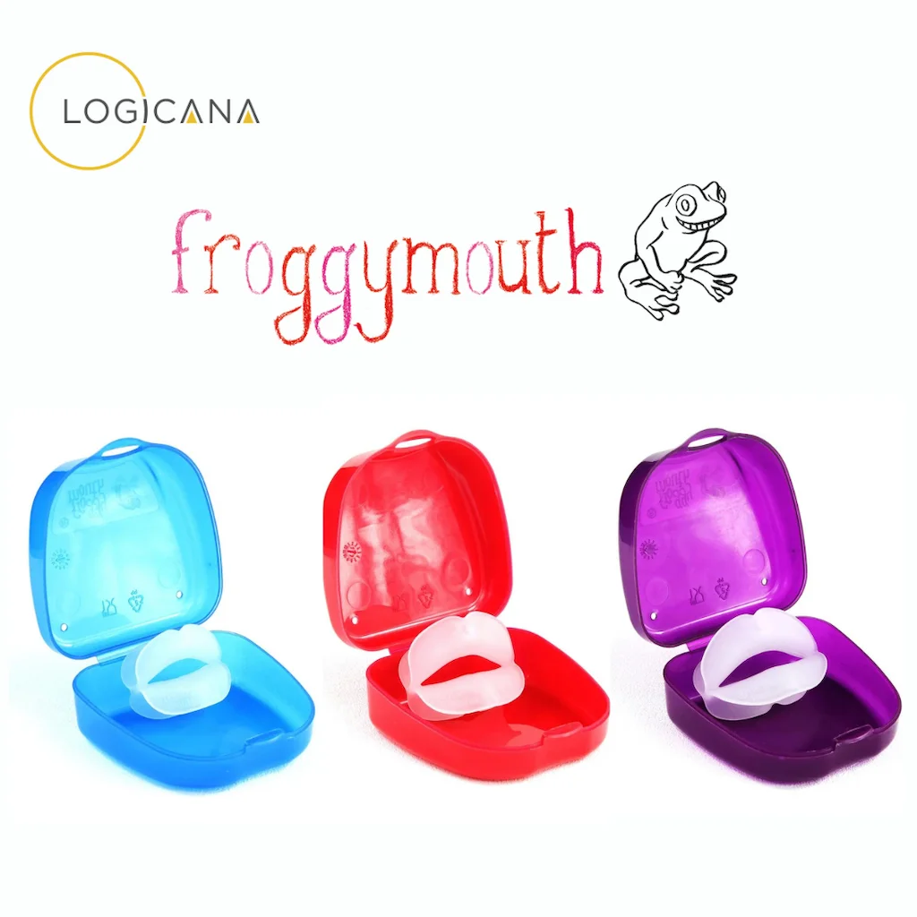 Logicana-Froggymouth®-swallowing device-nasal breathing-lip seal-atypical swallowing-tongue posture-short frenum