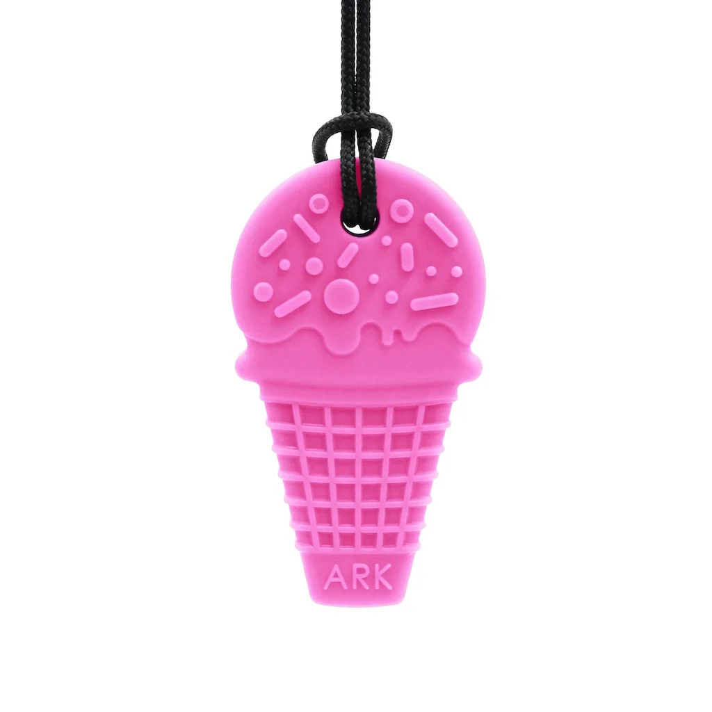 ARK Ice Cream breakaway clasp safety teething baby teeth pain relief chew ring grabber
