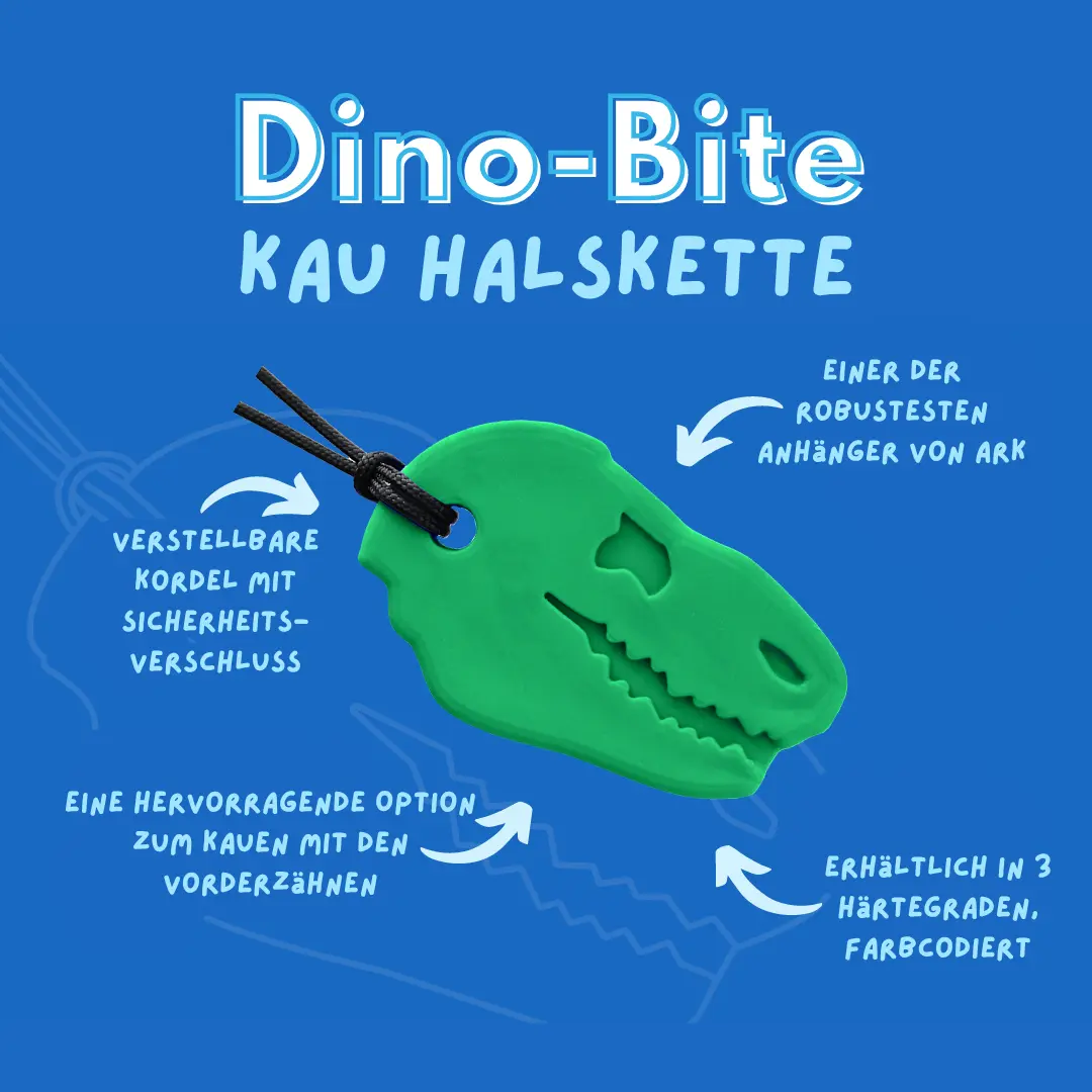 ARK Dino Bite T Rex Kopf Standard weich frontansicht massive dinosaurier form fuer schneidezaehne und praemolaren
