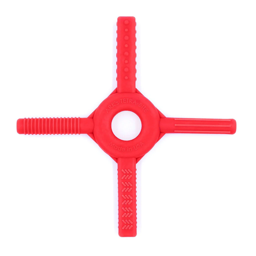 Logicana-ARK's TetraBite® Chewy Fidget-grasping toy Logicana-ARK's Tetra-Bite® Chewy Fidget-chews-oral motor chew-grasping toy