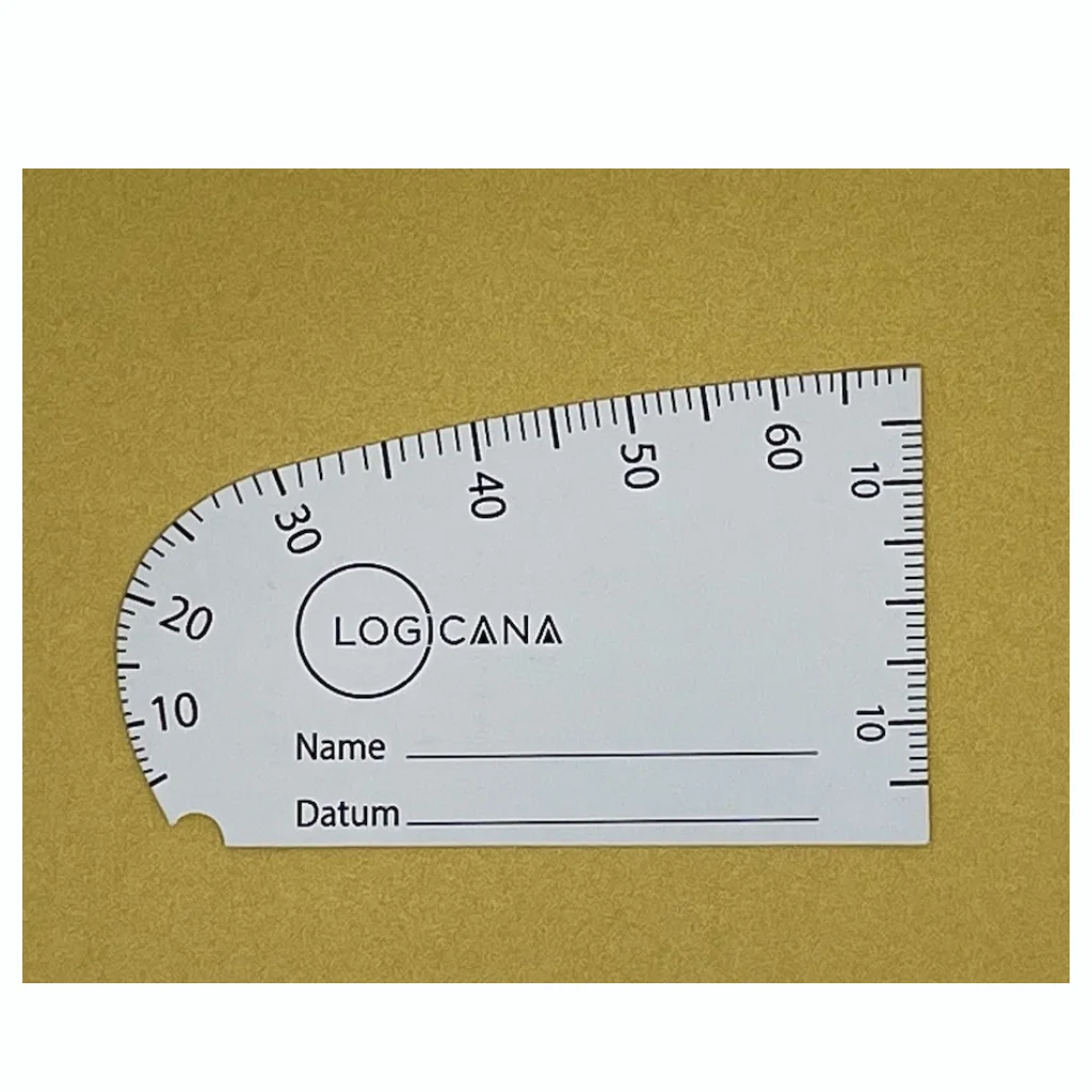 Tongue tie measuring template