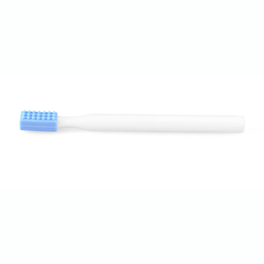 ARK Probe oral motor probe tool with white handle and blue rectangular tip front view for sensory stimulation