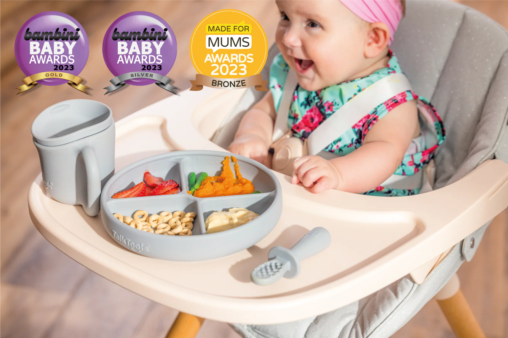 Logicana-TalkTools® Itsy Bowl™-Kindergeschirr-kinderbesteck-kindergeschirr set-kinderteller-babygeschirr-teller mit saugnapf
