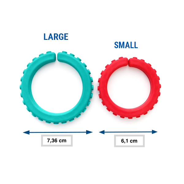 ARK Kau Armband texturiert – mehrere Strukturbaender kombiniert fuer unterschiedliche Reize