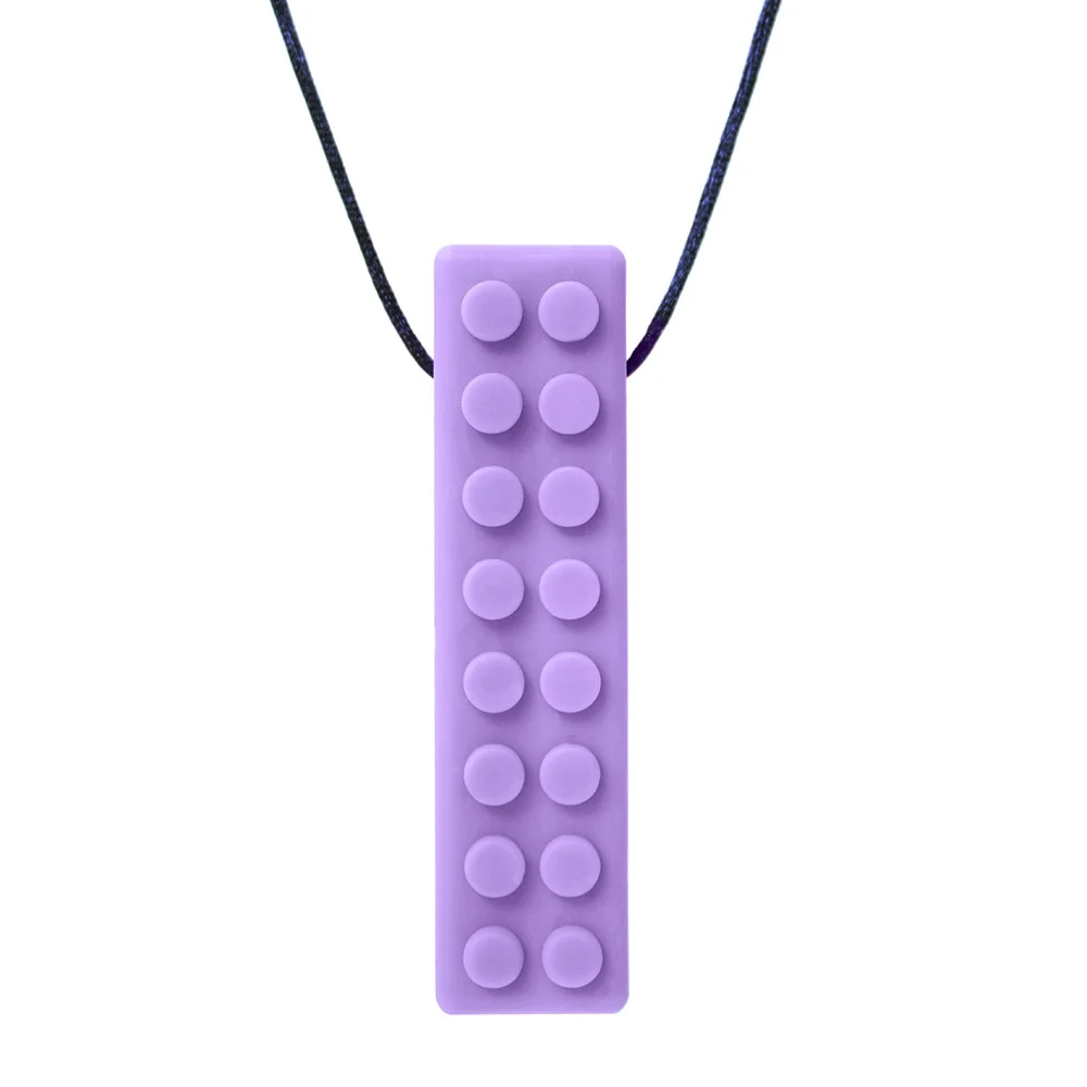 ARK’s Brick Stick® textured chew necklace in various colors and firmness levels