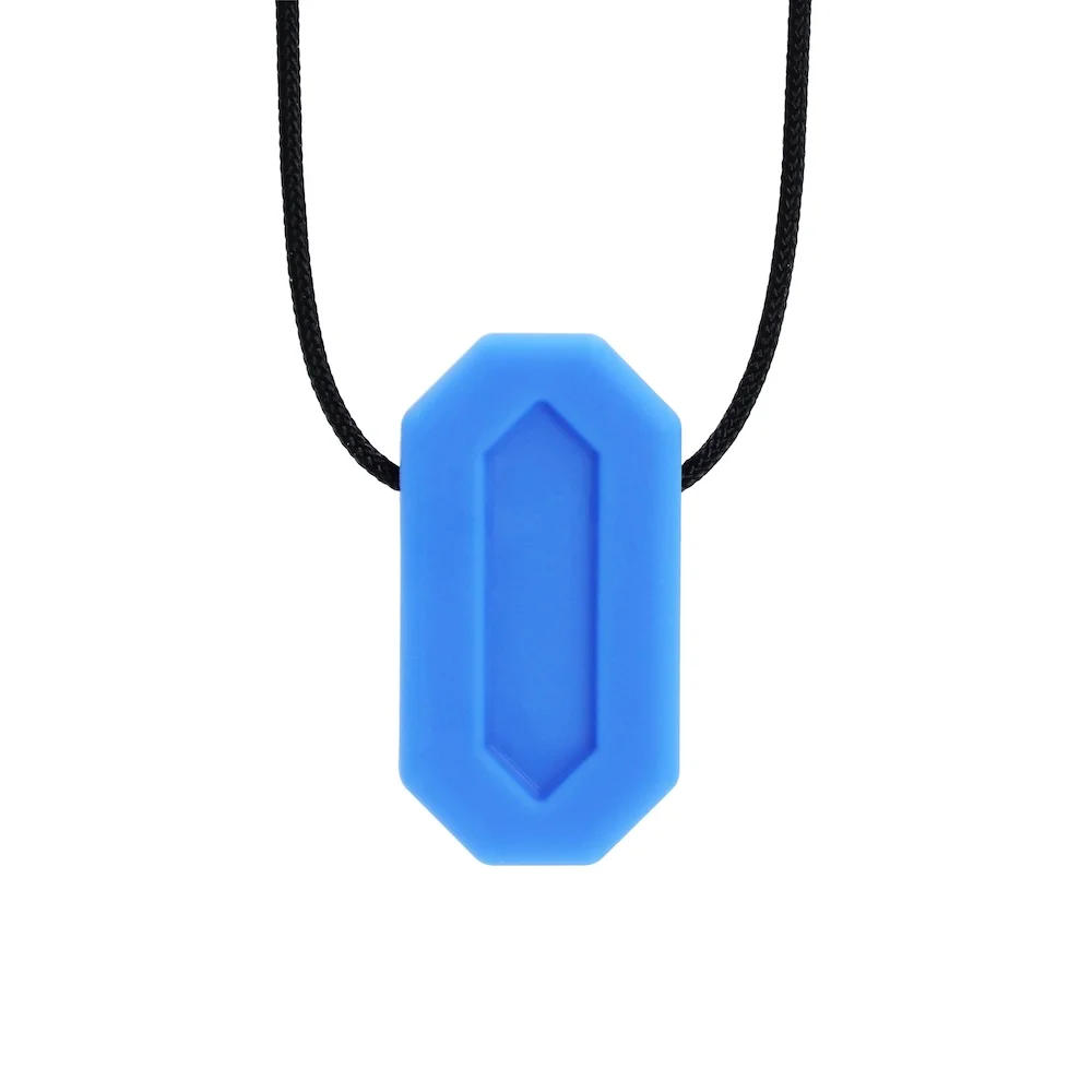 ARK Mini Bite™ chew necklace in blue for oral sensory input – Logicana