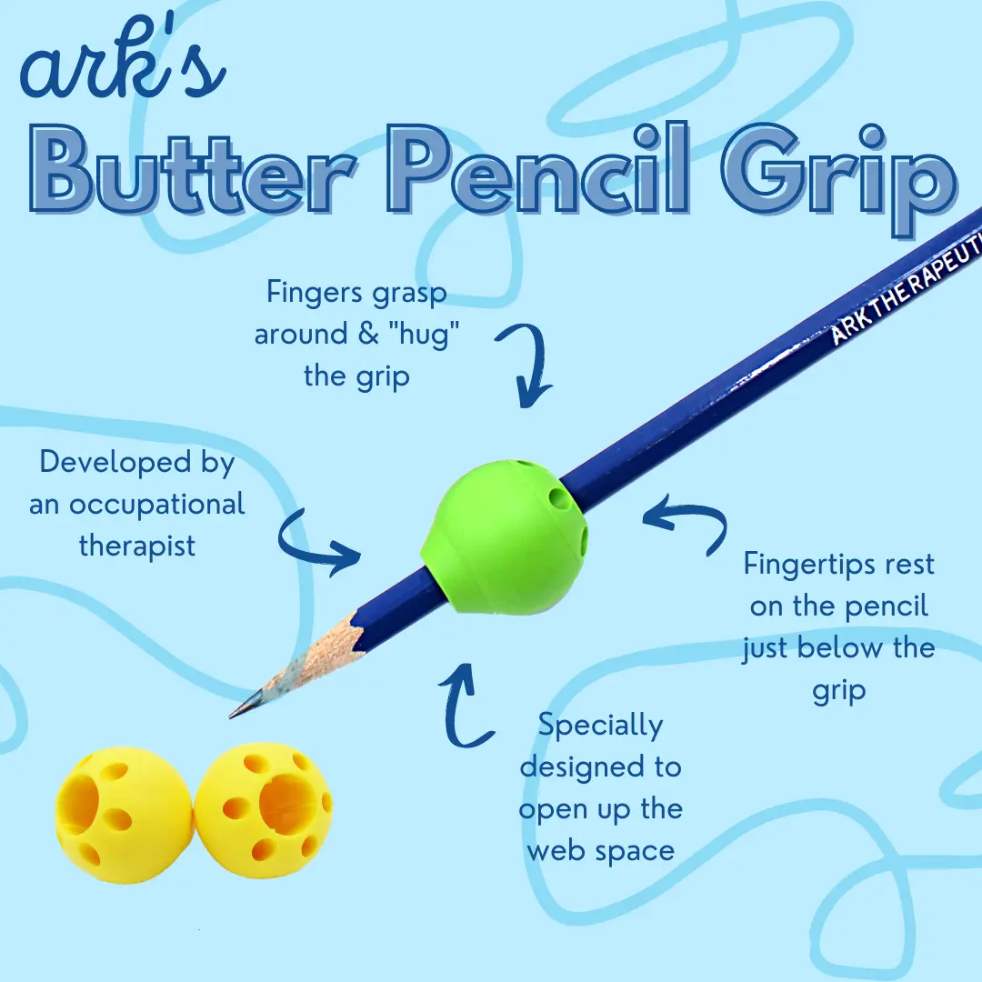 ARK Butter Grip writing aid three point grip fine motor handwriting oral motor therapy tools