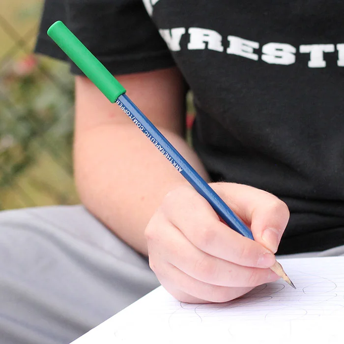 Logicana-pencil chewing-chewing on pencils-chewing cap Logicana-ARK's Bite-n-Chew Pencil Topper