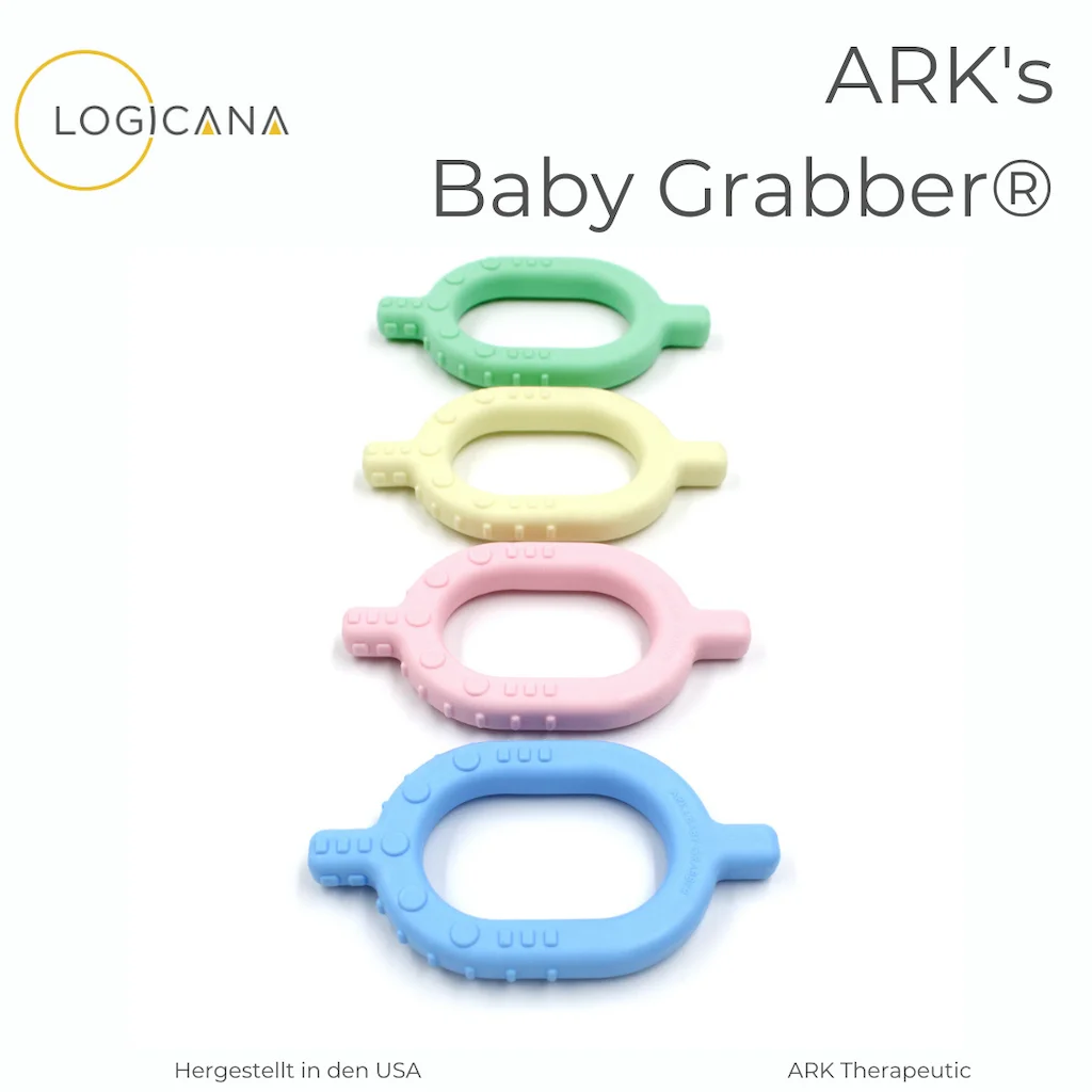 Logicana-handheld chews-chews for babies-mouthing and chewing-mouth muscles-soothing sore gum