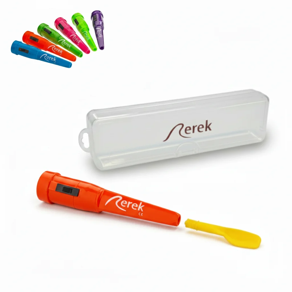 Rerek Vibrationsstift rot für Zungenstimulation und R-Therapie Logicana