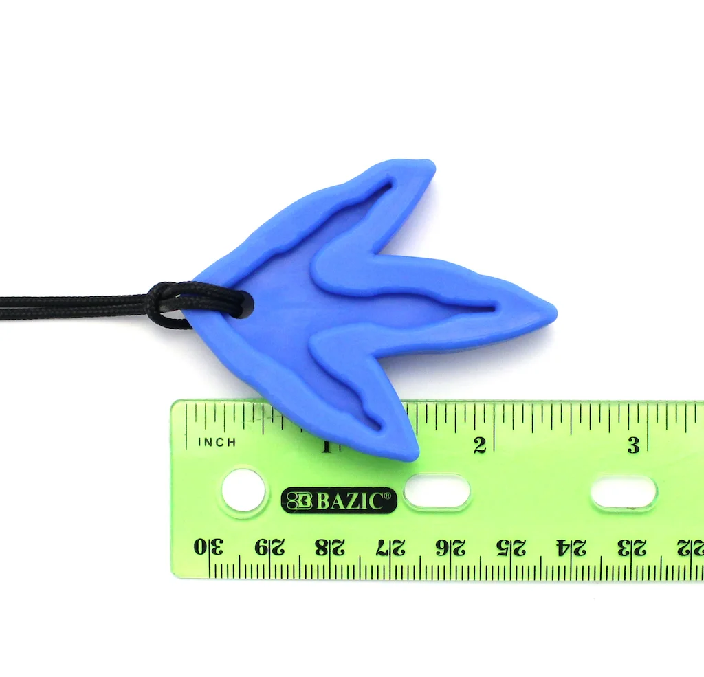 ARK Dino Tracks Kaukette drei Kaupunkte fuer Schneidezaehne und Prämolaren ideal bei sensorischen Beduerfnissen Stressabbau Kaukette Therapie