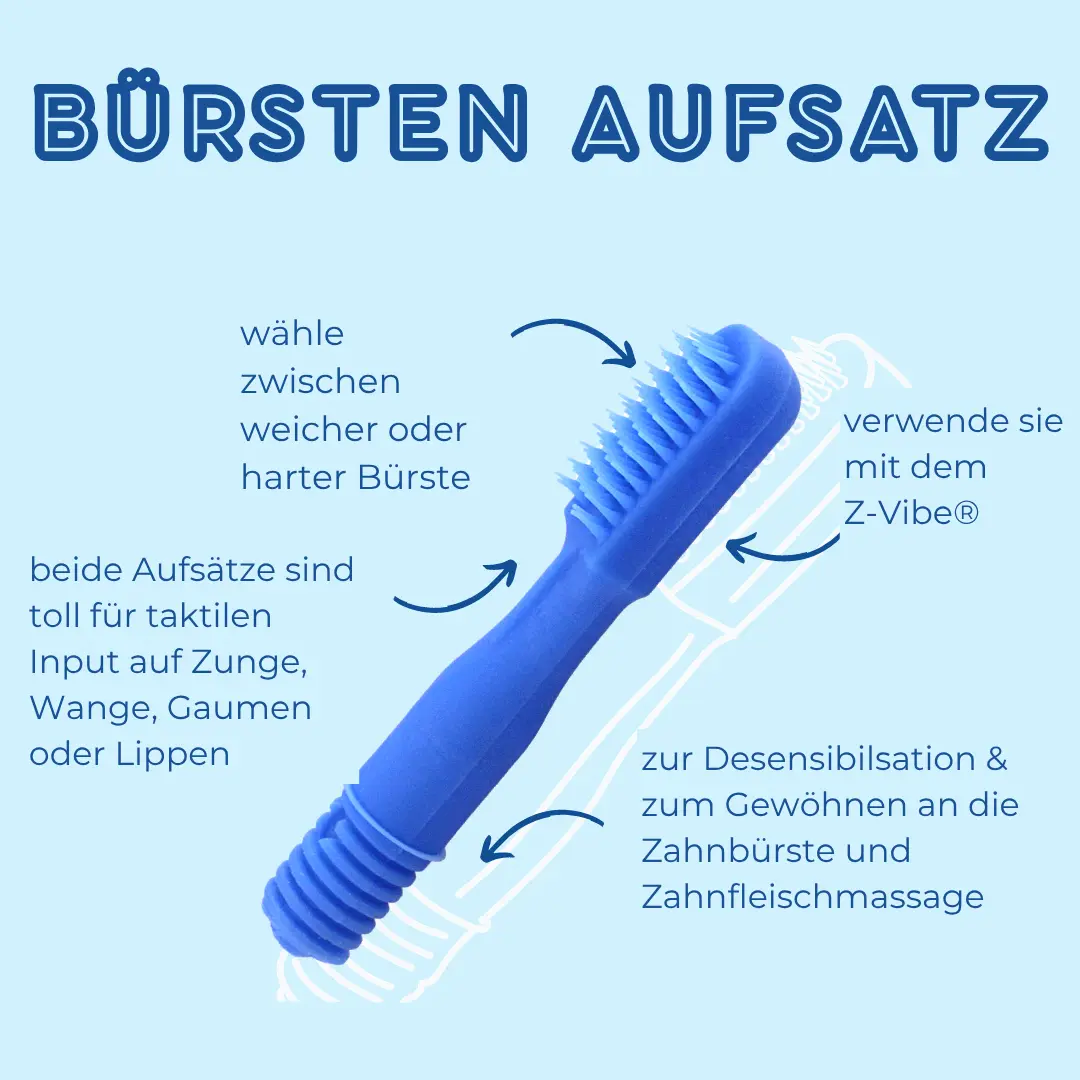 ARK Bürsten Aufsatz – Förderung taktiler & propriozeptiver Wahrnehmung im Mund