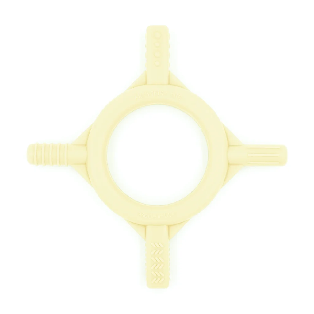 ARK Baby Tetra-Bite – Detail eines Arms mit Rippenstruktur fuer intensivere Zahnfleischmassage