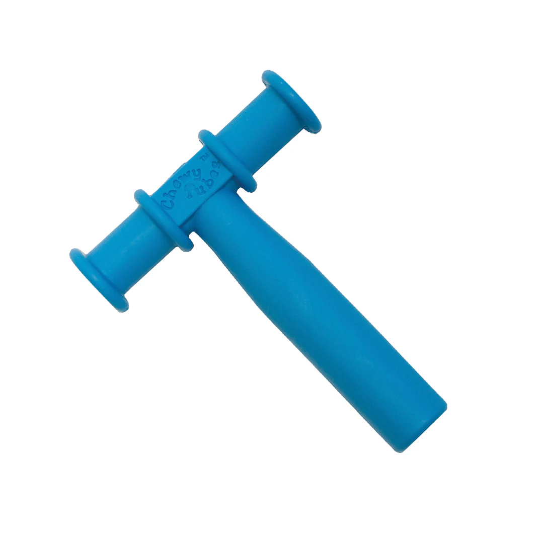 Logicana-Blauer Chewy Tube aus robustem Silikon Blauer Chewy Tube für sensorische Unterstützung und Stressabbau