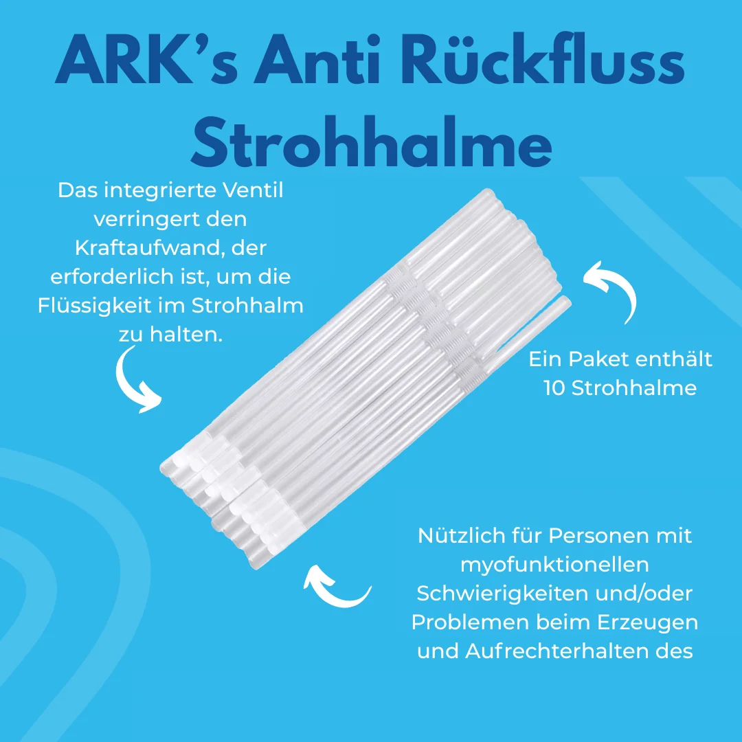 ARK Anti-Backflow Straws – pack of 10, safe and hygienic