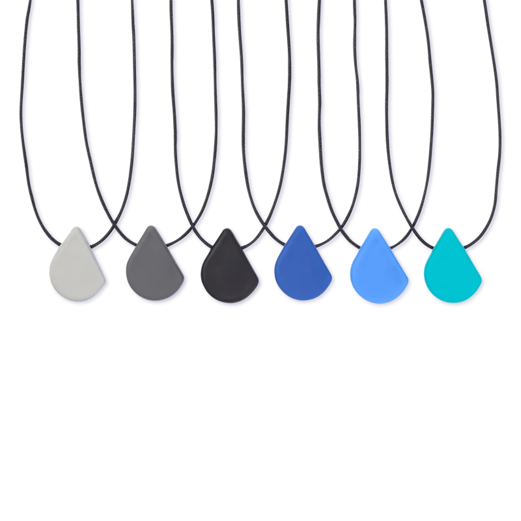 Fidget necklace with calming oral input in stylish design
