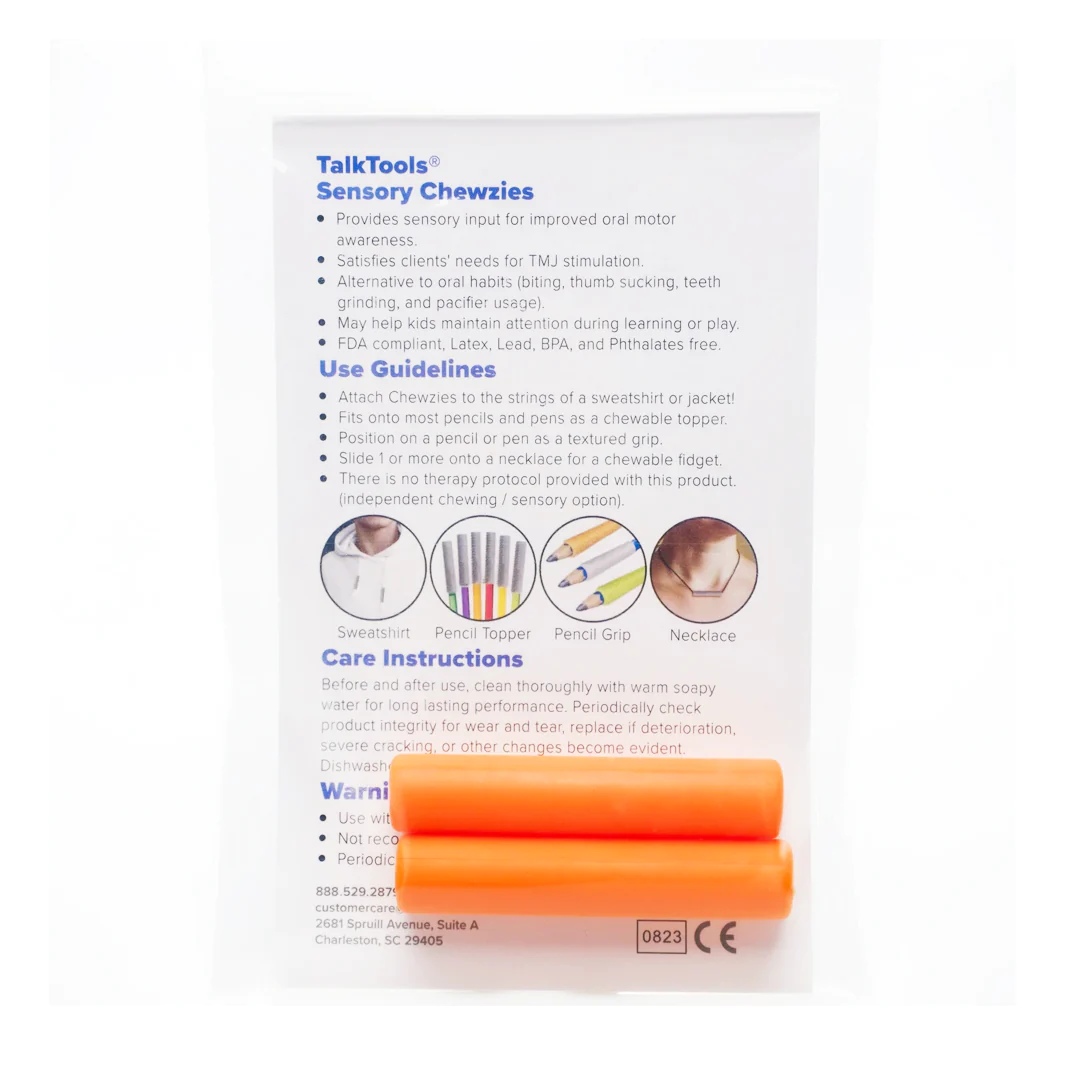 Logicana-TalkTools®-pencil topper-pencil grip-chew necklace-chews-oral motor chew-grasping toy