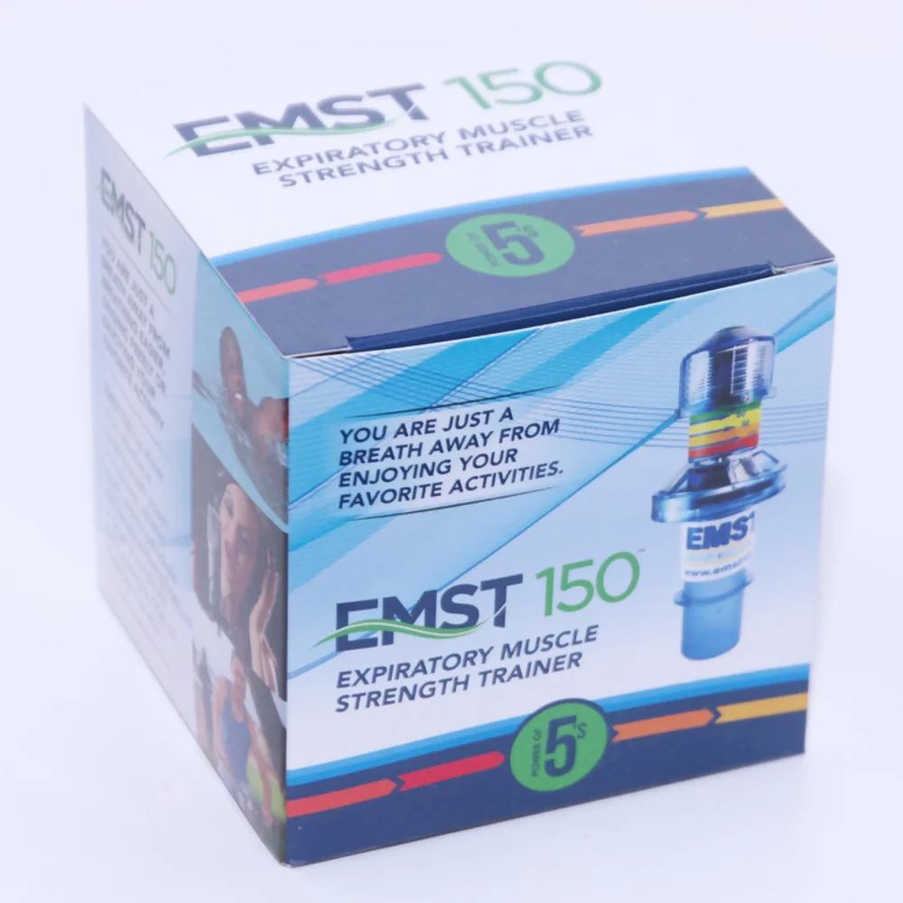 Original EMST150® Atemmuskeltrainer von Aspire in der Produktverpackung
